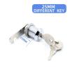 QXCIVR NED 4 Pack Cabinet Locks with Iron Keys Cam Cylinder Lock Secure Drawer Mailbox Padlock File RV Storage Locks Hardware(25mm Different Key) view 2