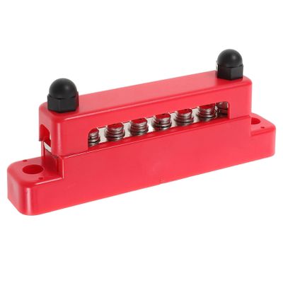 LALADEFIEE 1set Miniature Electrical Terminal Block for Auto Position Bus Bar Easy Install Distribution Terminal Strips for Rv Boat and Trailer Wiring
