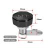 QXCIVR 3 Digital Code Combination Lock Cupboard Drawer Cabinet Mailbox Password Locker Furniture Anti-Theft Security Zinc Alloy Lock(20mm-Black) view 2