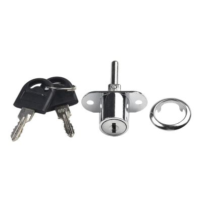 QXCIVR 16/19mm Cabinet Lock Zinc Alloy Furniture Desk Draw Pedestal Lock Office Home Filing Cabinet Lock with 2 Keys(Silver 19mm)