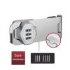 QXCIVR 3 Digit Household Security Cabinet Password Locks Keyless Drawer Combination Coded Door Cabinet Home Hardware Zinc Alloy(Silver 2pcs) view 2