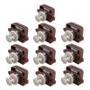 QXCIVR 5/10pcs 26mm Camper Car Push Button Latch Locks, Cabinet Lock Door RV Catch Knobs Furniture Drawer Locks Furniture Hardware(Brown 10pcs 26mm) view 1