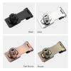 QXCIVR Zinc Alloy Keyed Hasp Lock Punch-Free Burglarproof Home Office Security Buckle Shed Cupboard Drawer Cabinet Wooden Door Lock(2.5 inch-Silver) view 4