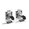 QXCIVR Drawer Lock Wardrobe Cabinet Cam Locks with 2 Keys Same Key Furniture Door Hardware for Office Desk Letter Box Mailbox(Zinc 138-32) view 1