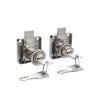 QXCIVR Drawer Lock Wardrobe Cabinet Cam Locks with 2 Keys Same Key Furniture Door Hardware for Office Desk Letter Box Mailbox(Zinc 138-32) view 3
