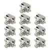 QXCIVR 5/10pcs 26mm Camper Car Push Button Latch Locks, Cabinet Lock Door RV Catch Knobs Furniture Drawer Locks Furniture Hardware(White 10pcs 26mm) view 1