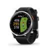 Garmin Approach S44 Essential Golf GPS Smartwatch with CT10 Full Set | AMOLED Display | On-Course Features with 14 Sensor Club Tracking and Signature Series Power Bundle | Black Silicone Band view 3