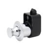 QXCIVR Black Push Button Lock 25mm Cut Hole RV Motorhome Kitchen Cabinet Lock Keyless Drawer Lock Handles Yachts Furniture Hardware view 1