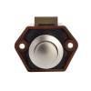 QXCIVR 10PCS Camper Car Push Lock 20mm/26mm RV Caravan Boat Motor Home Cabinet Drawer Latch Button Locks for Furniture Hardware(Small Brown) view 1