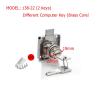 QXCIVR 101 High-Grade Desk Drawer Lock Wardrobe Locks Cabinet Locks Furniture Cam Locks(Brass 138-22) view 2