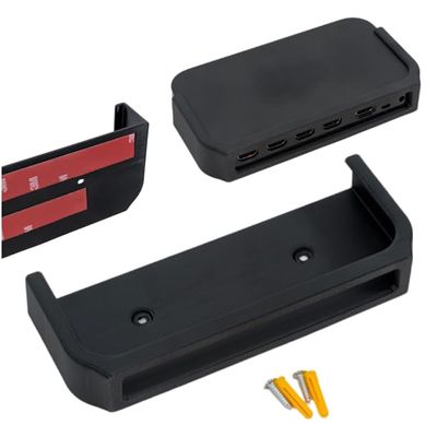 3D Cabin Wall Mount Compatible With Philips Hue Play Hdmi Sync Box (Gen 1) Holder Bracket Screw Or Stick On