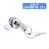 QXCIVR NED 4 Pack Cabinet Locks with Iron Keys Cam Cylinder Lock Secure Drawer Mailbox Padlock File RV Storage Locks Hardware(16mm Different Key) view 2