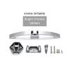 QXCIVR 5PCS Camper Car Push Lock with Handle RV Boat Home Cabinet Drawer Latch Button Locks Furniture Handle Hardware(Bright Chrome 160mm) view 2