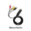 ZIRANU HDTV to 3RCA Cable Converters 3RCA Cable Composite HDTV Converters Adapter 1080P Output Switcher for Consoles view 4