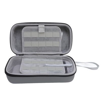 Asixxsix Carrying Case, Protective Hard Shell Travel Carrying Case Pouch for for Console & Accessories, Lightweight Shockproof Game Console Carrying Case (Grey)