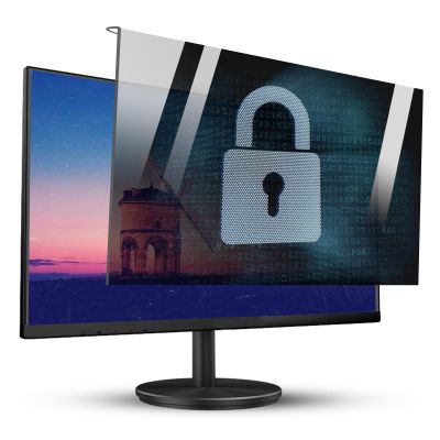 JC JCSKY 3 Sizes Computer Privacy Screen Filter 24 Inch for Widescreen Monitor Desktop PC, Hanging Anti Spy Screen Protector Panel,24" (547mm*320mm)
