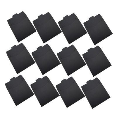 COHEALI 100pcs Cd Envelopes Durable Paper Cd Sleeves for Versatile Storage Black Cardboard Packaging Simple Design for Home and Travel Use