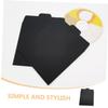 COHEALI 100pcs Cd Envelopes Durable Paper Cd Sleeves for Versatile Storage Black Cardboard Packaging Simple Design for Home and Travel Use view 3