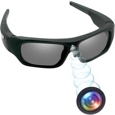eovas HD 4K Glasses Video Camera,Sunglasses Sport Camera UV Protection Polarized Lens Action Glasses for Travel/Outdoor/Cycling/Driving