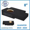 2019-2024 Gladiator 8" Single Sealed Sub Box Subwoofer Enclosure view 2
