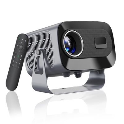 A10 Ceiling Mini Projector 1280*720P with WiFi Bluetooth,360Rotation Auto Keystone Portable 4K Projector,Dual Speaker,<35dB Silent,Home Cinema Projectors for Phone/TV Stick/HDMI USB,Android 11