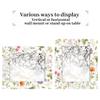 OSAM SPACE Flowers Plant Art 8x10 Inch Picture Frames Decorative Photo Frame for Wall Hanging or Tabletop Display Acrylic Digital Picture Frame for Home Office Hotel view 3
