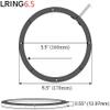 Ydzwavui 6PCS 6.5 Inch RGB Chasing LED Coaxial Speaker Ring Lights 12V Car view 2