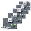 5-Pack TZe-241 TZ Tape 18mm 0.7 Laminated White Compatible for Brother P Touch Label Tape TZe 241 TZe241 TZ-241 for Ptouch PT-D410 PT-D400 D610BT PT-D600 PTD460BT Label Maker, 3/4 Inch x 26.2 Ft view 1