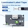 5-Pack TZe-241 TZ Tape 18mm 0.7 Laminated White Compatible for Brother P Touch Label Tape TZe 241 TZe241 TZ-241 for Ptouch PT-D410 PT-D400 D610BT PT-D600 PTD460BT Label Maker, 3/4 Inch x 26.2 Ft view 2