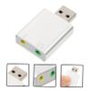 Angoily External Stereo Sound Cards Aluminum Audio Adapter Microphone Jack No Drivers Needed view 3