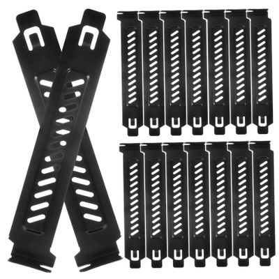 Hoement 20pcs Heat Dissipation Pci l Blank Bracket Precision Holes for Chassis Radiating
