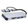 Angoily USB Port Expander Hub Port Multi-Function USB Adapter Card Reader for Fast Data Transfer Compact Design for Laptops view 1