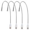 Angoily 4pcs Keyboard Light Night Lamp Reading Light Portable Eye Protection Metal Gooseneck for Office Cafe Living Room Bed view 1
