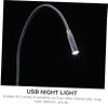 Angoily 4pcs Keyboard Light Night Lamp Reading Light Portable Eye Protection Metal Gooseneck for Office Cafe Living Room Bed view 3