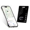 Wallet Tracker Card, Rechargeable Bluetooth Tracker with Apple Find My iOS Only Thin Wallet Finder GPS Tracker IP65 Waterproof Item Locator for Luggage, Keys, Bags, Passports and More view 1
