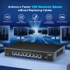 8 Port 10G Ethernet Switch, 10Gbe-RJ45 Port Network Switch Unmanaged Support 100M/1000M/2.5G/5G/10G, Auto-Negotiation, for 10G NAS, PC, NIC, Plug & Play, 160Gbps Switching Capacity, Desktop/Rack Mount view 2