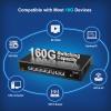 8 Port 10G Ethernet Switch, 10Gbe-RJ45 Port Network Switch Unmanaged Support 100M/1000M/2.5G/5G/10G, Auto-Negotiation, for 10G NAS, PC, NIC, Plug & Play, 160Gbps Switching Capacity, Desktop/Rack Mount view 4
