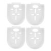 Abaodam 4pcs Adhesive Floating Shelf for Security Cameras Wall Mount Bracket No Drill Installation Holder for Home Office and Shop Use view 1