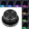 SUNGOOYUE USB Volume Control Multimedia Controller Knob, Acrylic and PC Material, Customizable RGB Light, Shortcut Keys, 360 Rotation, Android System PC, Type C Plug and Play view 2