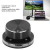 SUNGOOYUE USB Volume Control Multimedia Controller Knob, Acrylic and PC Material, Customizable RGB Light, Shortcut Keys, 360 Rotation, Android System PC, Type C Plug and Play view 3