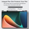 Travel with Tablet Case Compatible with Three-fold Smart Tablet Compatible with OnePlus Pad Go 11.4 Inches, with Pencil Holder, Transparent Back Case, Slim Stand, Cover view 4