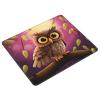 Owl Mousepad with Anti-fray Stitching, Comfortable Gaming Mousepad with Non-Slip Rubber Base, Waterproof Computer Mousemat Washable Mousepads for Laptop 7 x 8.6 in view 2