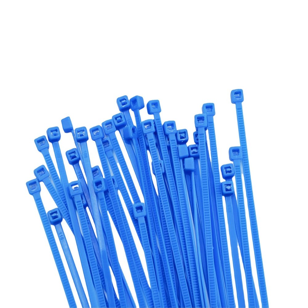 Aroono 250pcs Blue Cable Ties 10inch, 0.19 wide zip ties-heavy duty, Durable Outdoor Wire Ties with 50lbs Tensile Strength, Nylon Material, UV Resistant, for Home, Fence, Gardening