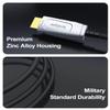 Fiber Optic HDMI 2.1 Cable(24.6ft), High Speed 48Gbps Active Optical HDMI Cable[8K@60Hz 4K@120Hz, Dynamic HDR,eARC, HDCP 2.2&2.3,3D], Compatible with Projector,Game Console,Computer,TV,Monitor etc view 2
