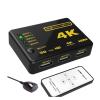 D3LX0Z1 50set 5 in 1 Out 4K HDMI 2.0 Switch 5X1 HDMI2.0 Switcher with IR Remote Control HDCP 2.2 4K@60Hz HDR Converter for PS*4 PS*5 Ap*ple(Black-Q3-4) view 1