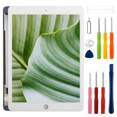 SWARK New LCD Display for iPad Air 2 2014 9.7" A1566 A1567 Touch Screen Digitizer Assembly Replacement with Upgraded Repair Tools Kit-White