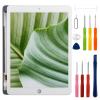 SWARK New LCD Display for iPad Air 2 2014 9.7" A1566 A1567 Touch Screen Digitizer Assembly Replacement with Upgraded Repair Tools Kit-White view 1