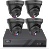 Panoeagle 4K Poe Security Camera System, 8MP IP PoE Camera Active de, Active Deterrent Camera Red and Bule Light Flashing, Two-Way Audio, 4K 8CH POE NVR, 8Port Network Video Recorde, No HDD view 1