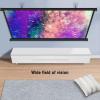 30-72 Inch Drop Down Projector Screen, 4:3/16:9 HD Manual Projector Screen, for Home Theater Classroom Office Presentation Outdoor Camping, Projection Screen Black Backing Movie Screen(Black 72",4:3) view 3