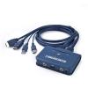 D3LX0Z1 KVM Switch with Cable Support Multiple System Two Computers Share A Set of Keyboard Mouse Displays 2 Ports HDMI Converters view 2